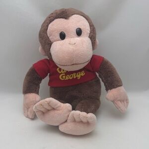 GUND Curious George Plush 10” Stuffed Monkey Red Shirt Universal Studios